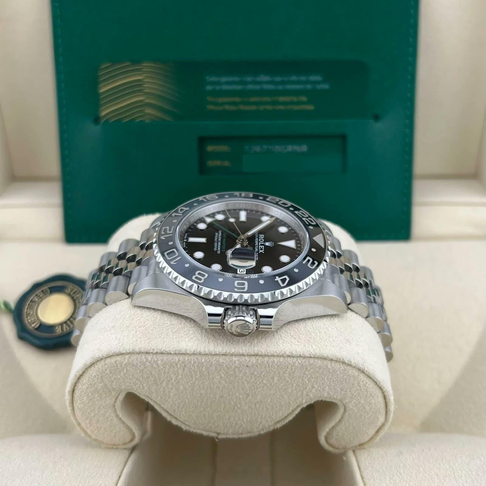 2025 Rolex GMT-Master II 'Bruce Wayne' Steel / Ceramic / Jubilee 126710GRNR-0003 — 40 mm, Steel, Black dial
