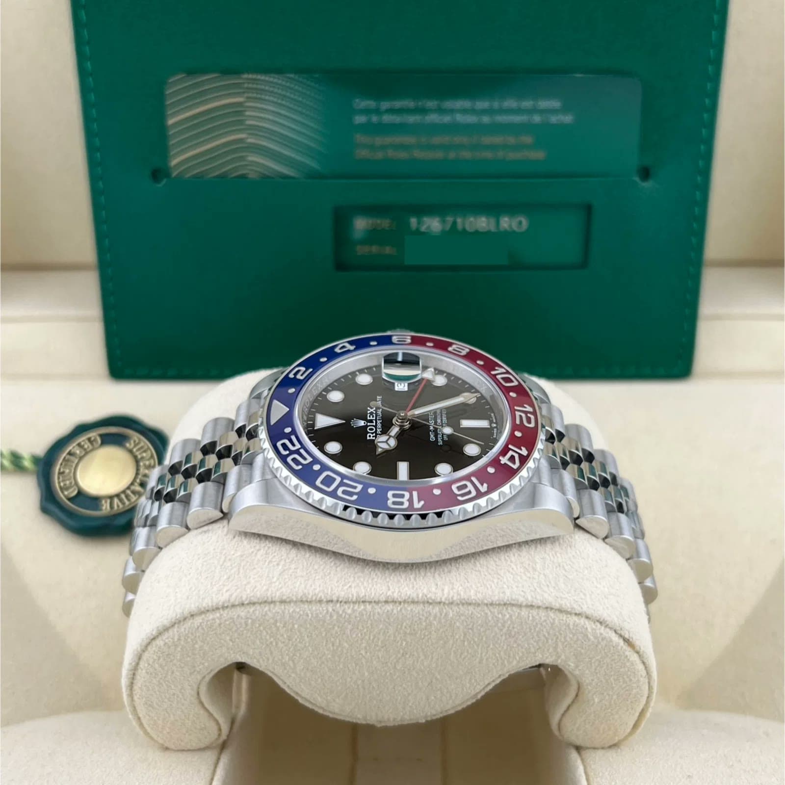 2021 Rolex GMT-Master II "Pepsi" / Jubilee 126710BLRO-0001 — 40 mm, Steel, Black dial