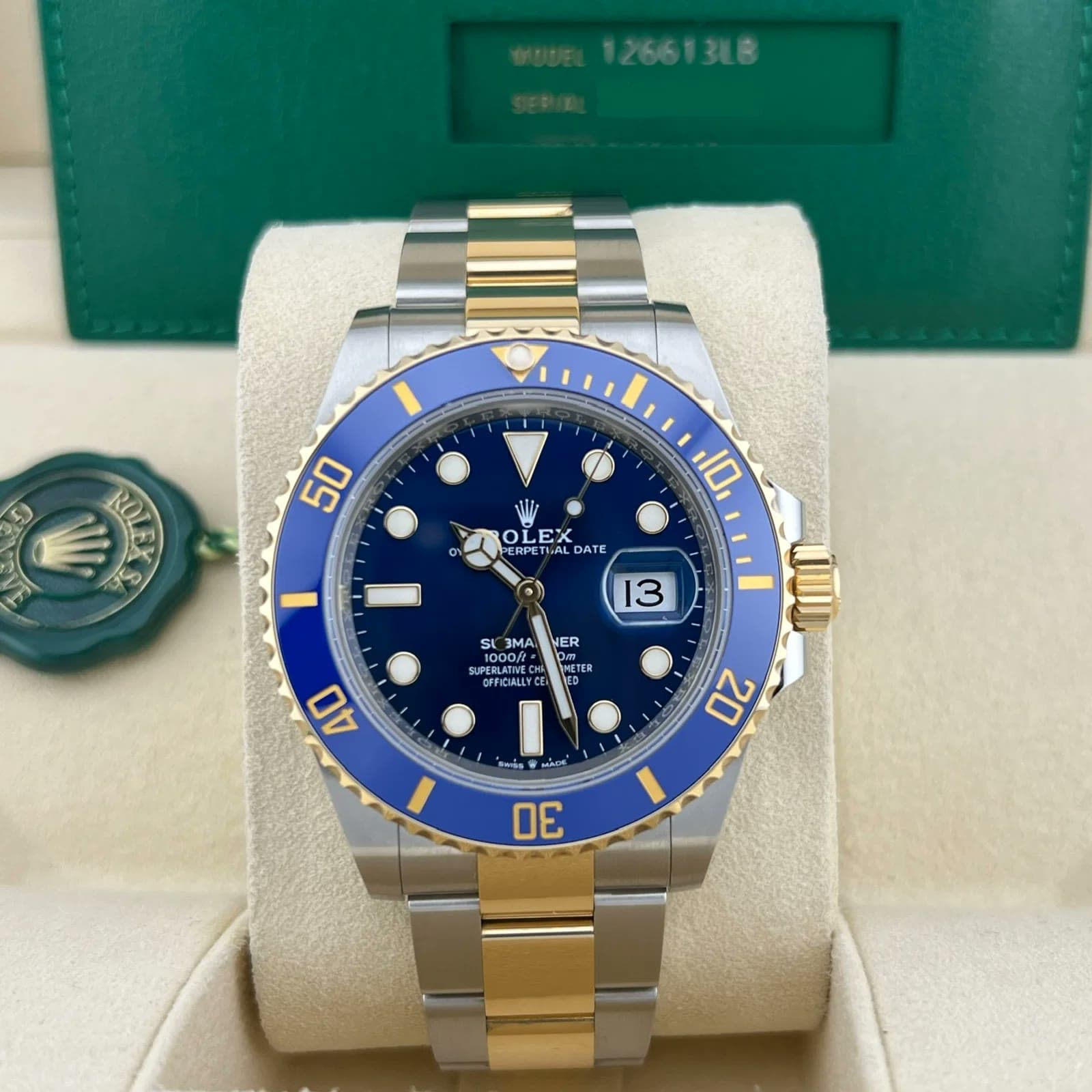 2023 Rolex Submariner Date 41 "Bluesy" 126613LB-0002 — 41 mm, Steel & Yellow Gold, Blue dial