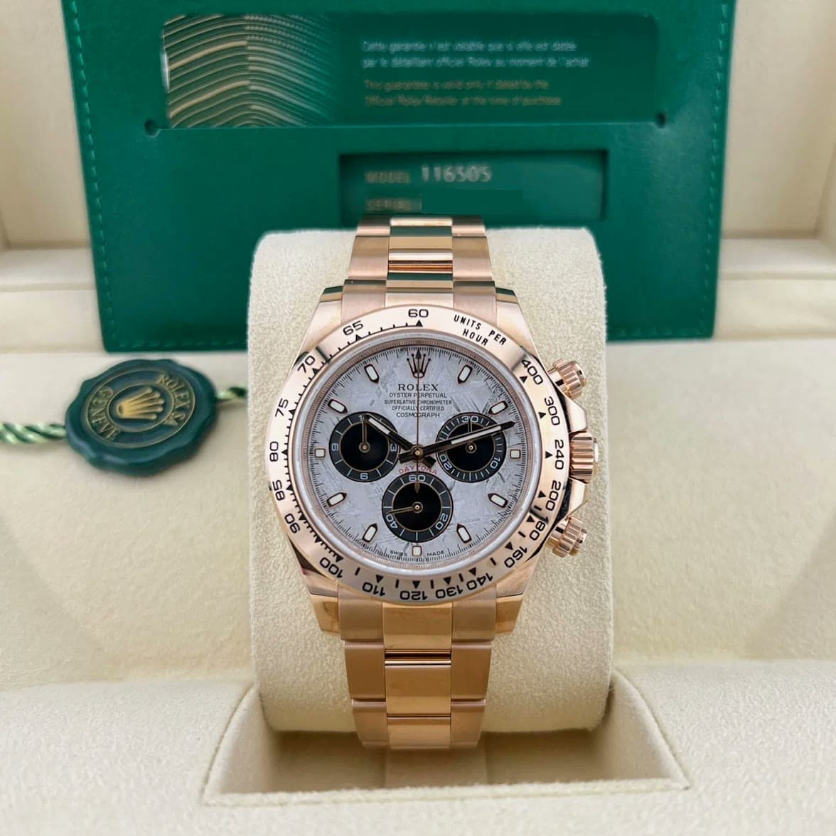 2021 Rolex Daytona Rose Gold / Meteorite 116505-0014 — 40 mm, Rose Gold, Meteorite dial