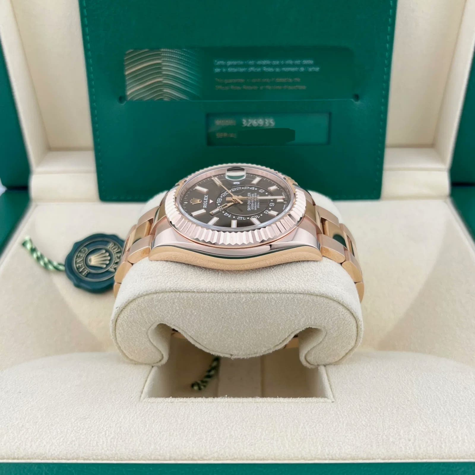 2023 Rolex Sky-Dweller Rose Gold / Chocolate 326935-0006 — 42 mm, Rose Gold, Brown dial